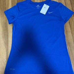 NWT Nike Women’s Dri-FIT Blue Performance Tee